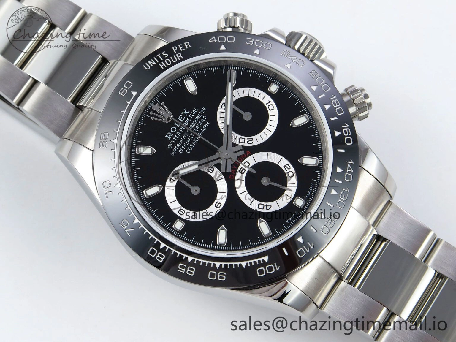 Daytona 116500 QF 1:1 Best Edition Black Dial on SS Bracelet SA MultiPurpose 1492