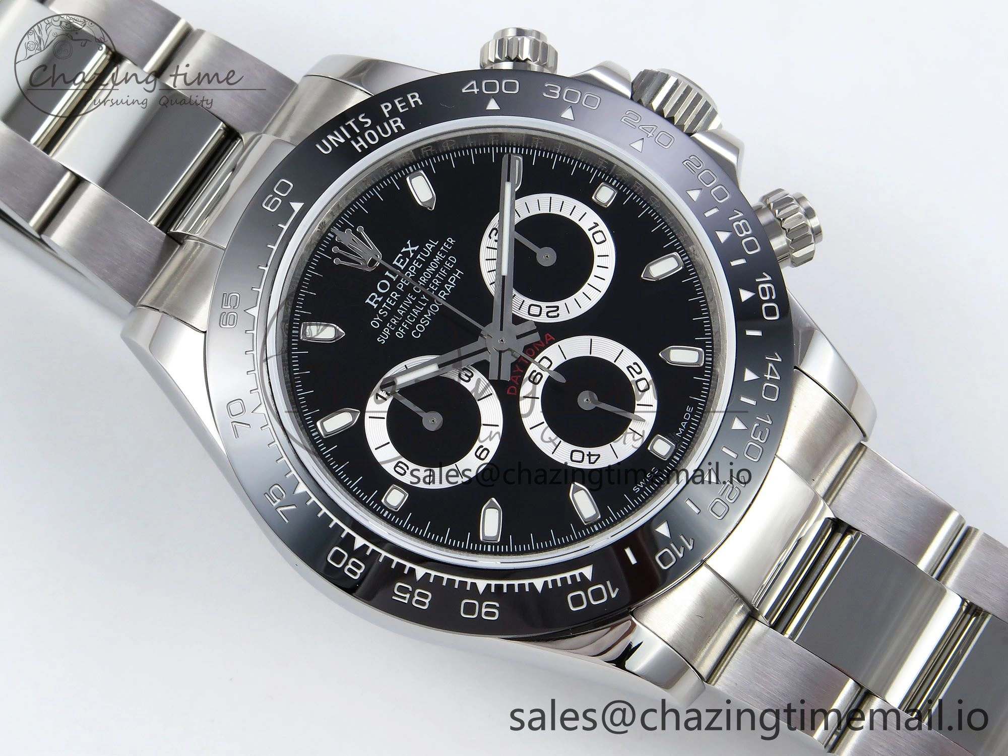 Daytona 116500 QF 1:1 Best Edition Black Dial on SS Bracelet SA MultiPurpose 1492