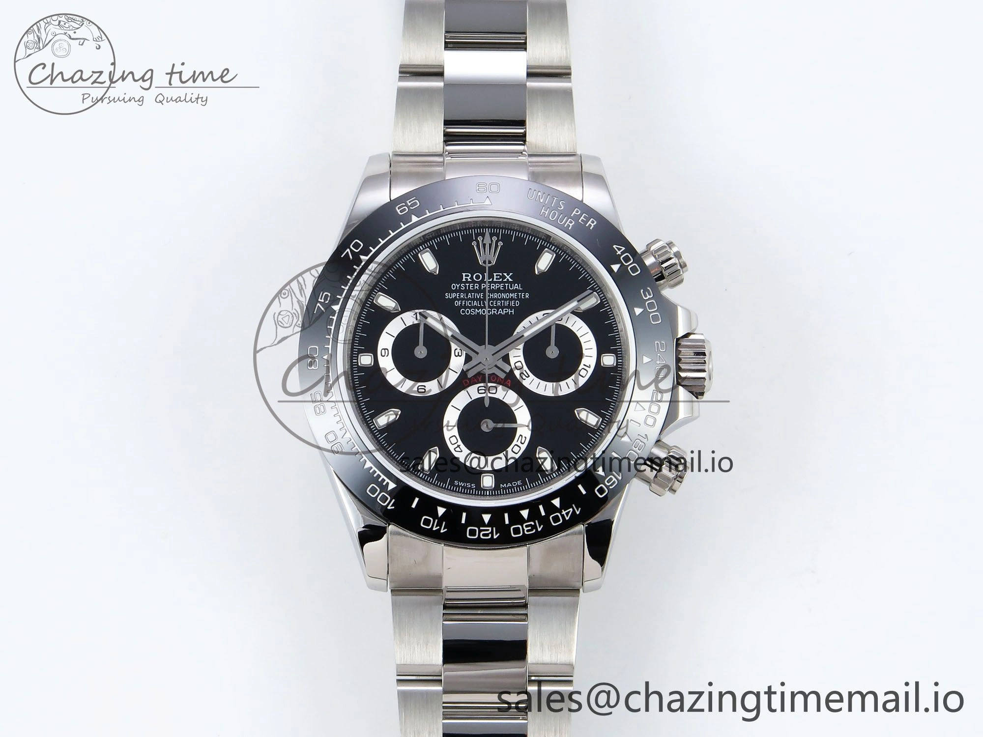 Daytona 116500 QF 1:1 Best Edition Black Dial on SS Bracelet SA MultiPurpose 1492