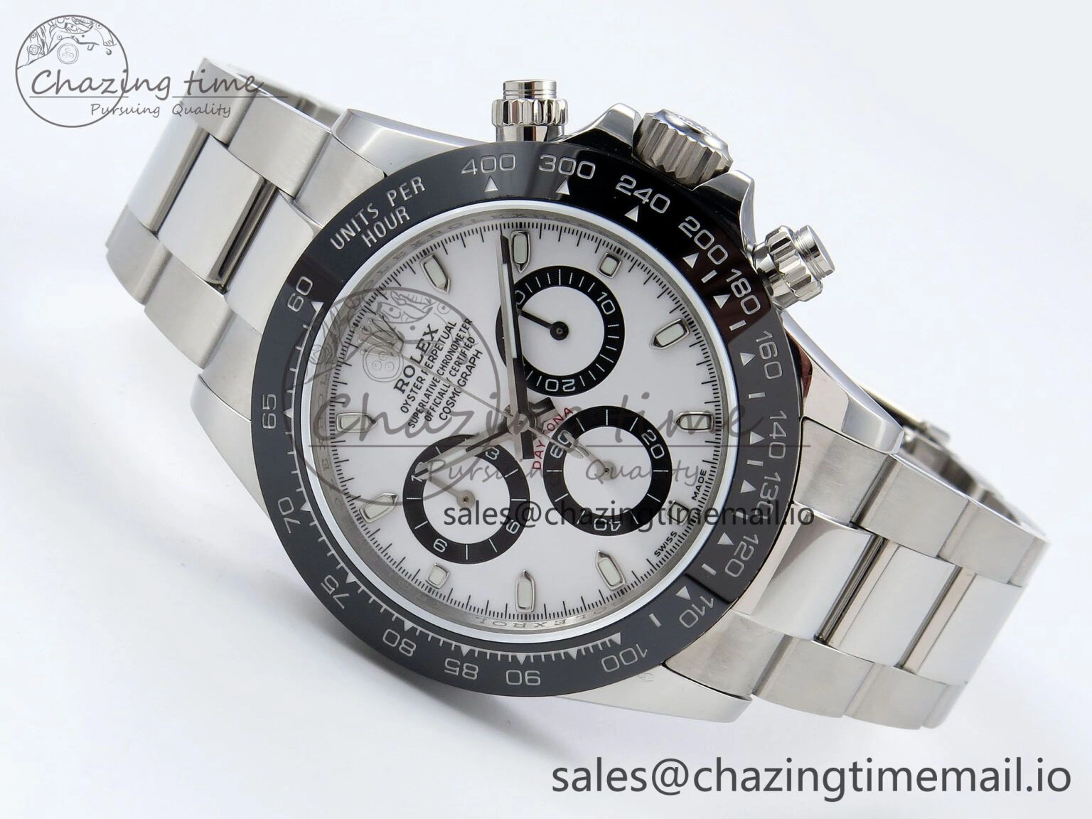 FlexibleFit Daytona 116500 QF 1:1 Best Edition White Dial on SS Bracelet SA 1491