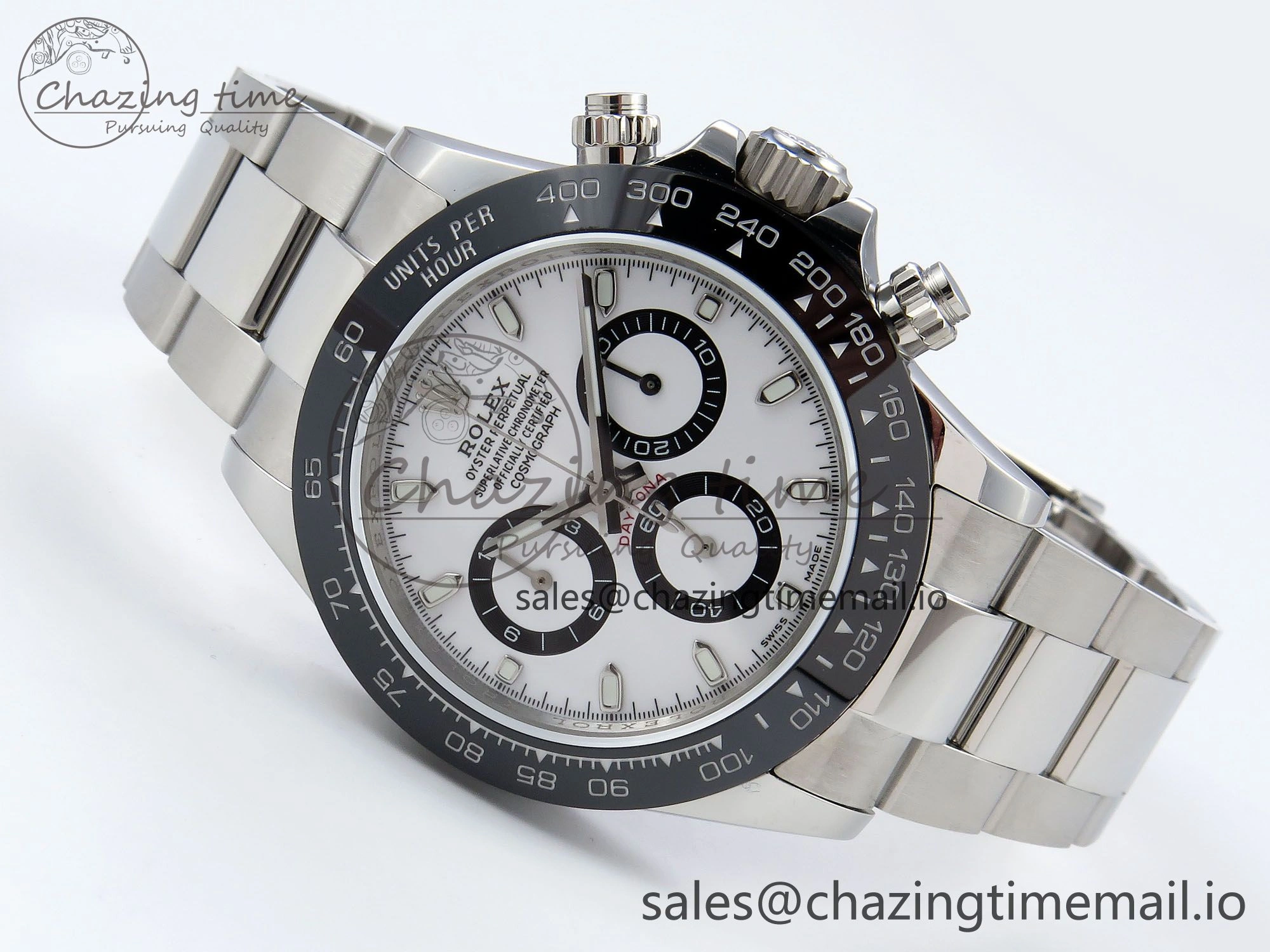 FlexibleFit Daytona 116500 QF 1:1 Best Edition White Dial on SS Bracelet SA 1491