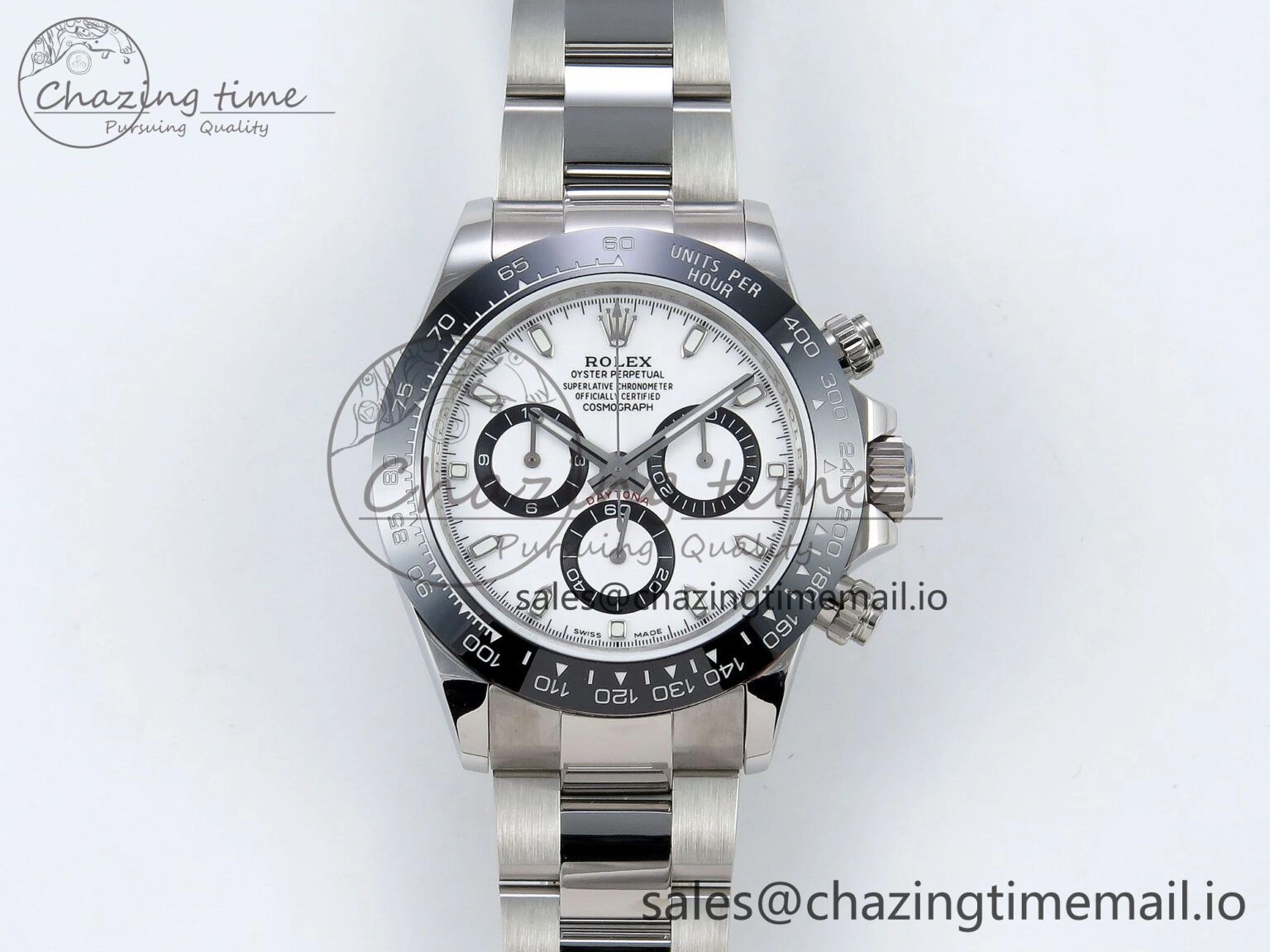 FlexibleFit Daytona 116500 QF 1:1 Best Edition White Dial on SS Bracelet SA 1491
