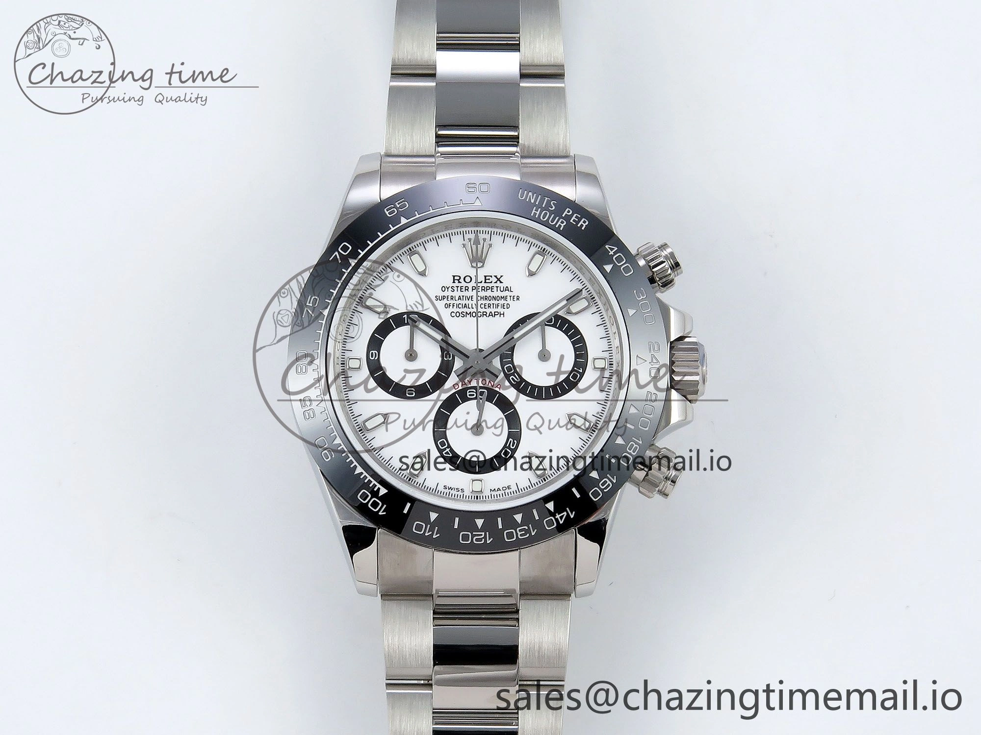 FlexibleFit Daytona 116500 QF 1:1 Best Edition White Dial on SS Bracelet SA 1491