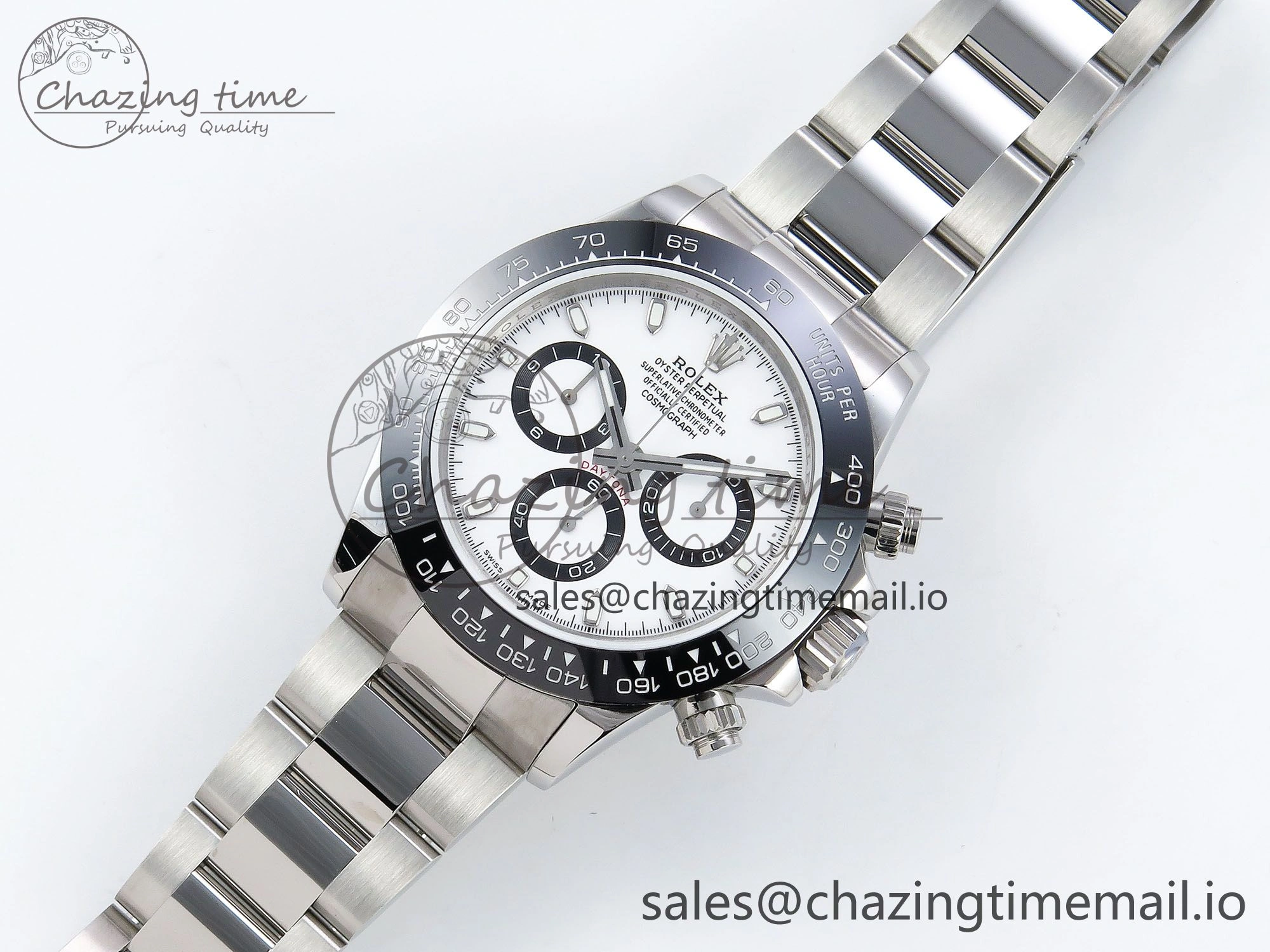 FlexibleFit Daytona 116500 QF 1:1 Best Edition White Dial on SS Bracelet SA 1491