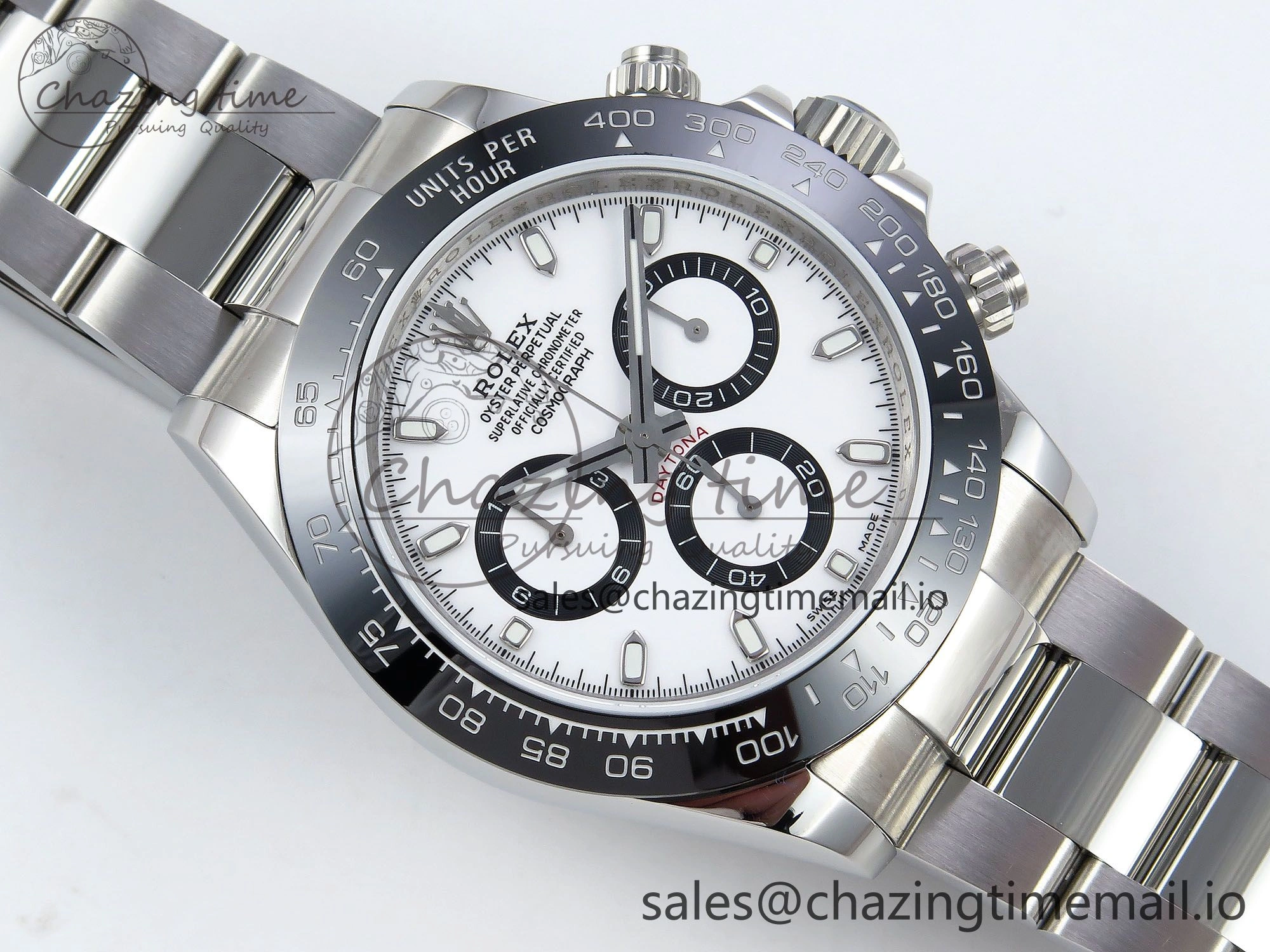 FlexibleFit Daytona 116500 QF 1:1 Best Edition White Dial on SS Bracelet SA 1491