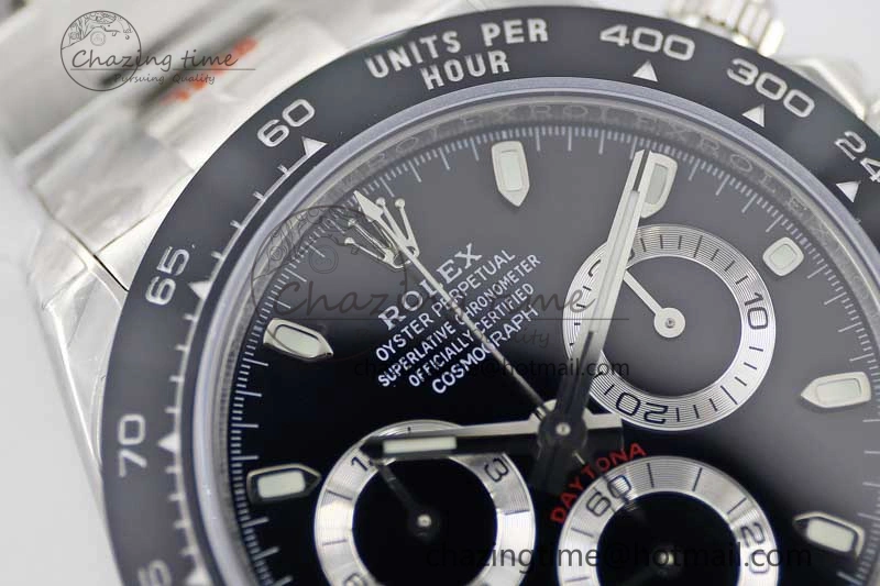 Daytona 116500 SS TWF 1:1 Best Edition 904L Steel Black Dial on SS Bracelet A Snug 2407