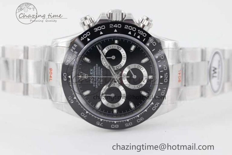 Daytona 116500 SS TWF 1:1 Best Edition 904L Steel Black Dial on SS Bracelet A Snug 2407