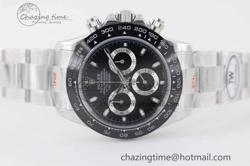 Daytona 116500 SS TWF 1:1 Best Edition 904L Steel Black Dial on SS Bracelet A Snug 2407