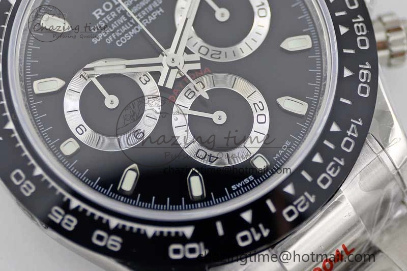 Daytona 116500 SS TWF 1:1 Best Edition 904L Steel Black Dial on SS Bracelet A Snug 2407