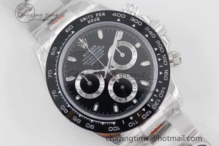 Daytona 116500 SS TWF 1:1 Best Edition 904L Steel Black Dial on SS Bracelet A Snug 2407