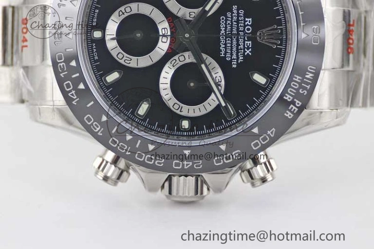 Daytona 116500 SS TWF 1:1 Best Edition 904L Steel Black Dial on SS Bracelet A Snug 2407