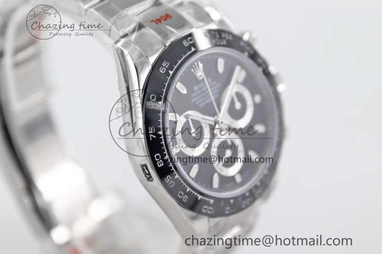 Daytona 116500 SS TWF 1:1 Best Edition 904L Steel Black Dial on SS Bracelet A Snug 2407