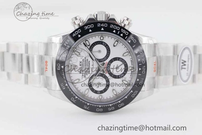 TimelessDesign Daytona 116500 SS TWF 1:1 Best Edition 904L Steel White Dial on SS Bracelet A 2408