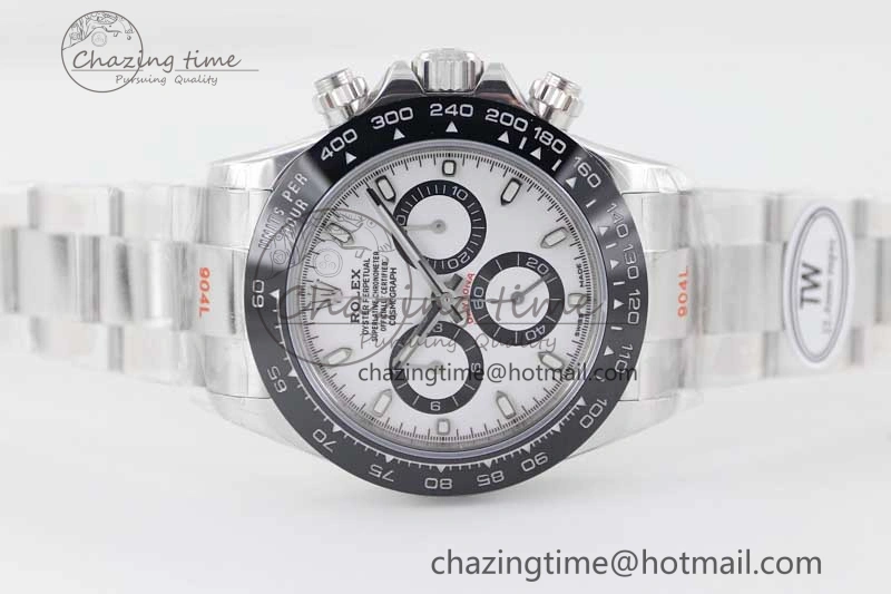 TimelessDesign Daytona 116500 SS TWF 1:1 Best Edition 904L Steel White Dial on SS Bracelet A 2408