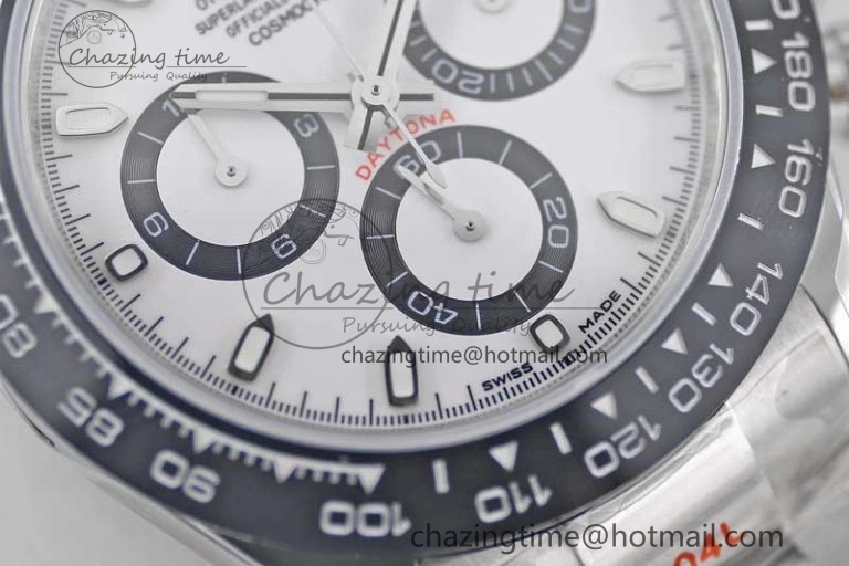 TimelessDesign Daytona 116500 SS TWF 1:1 Best Edition 904L Steel White Dial on SS Bracelet A 2408