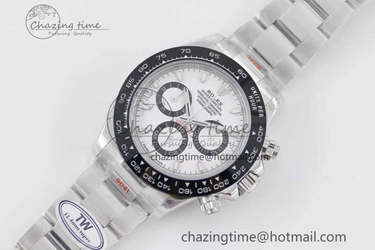 TimelessDesign Daytona 116500 SS TWF 1:1 Best Edition 904L Steel White Dial on SS Bracelet A 2408