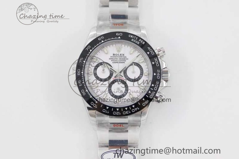 TimelessDesign Daytona 116500 SS TWF 1:1 Best Edition 904L Steel White Dial on SS Bracelet A 2408