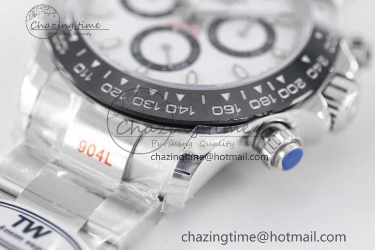 TimelessDesign Daytona 116500 SS TWF 1:1 Best Edition 904L Steel White Dial on SS Bracelet A 2408