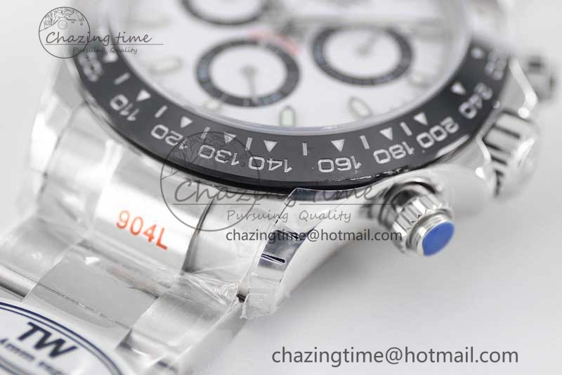 TimelessDesign Daytona 116500 SS TWF 1:1 Best Edition 904L Steel White Dial on SS Bracelet A 2408