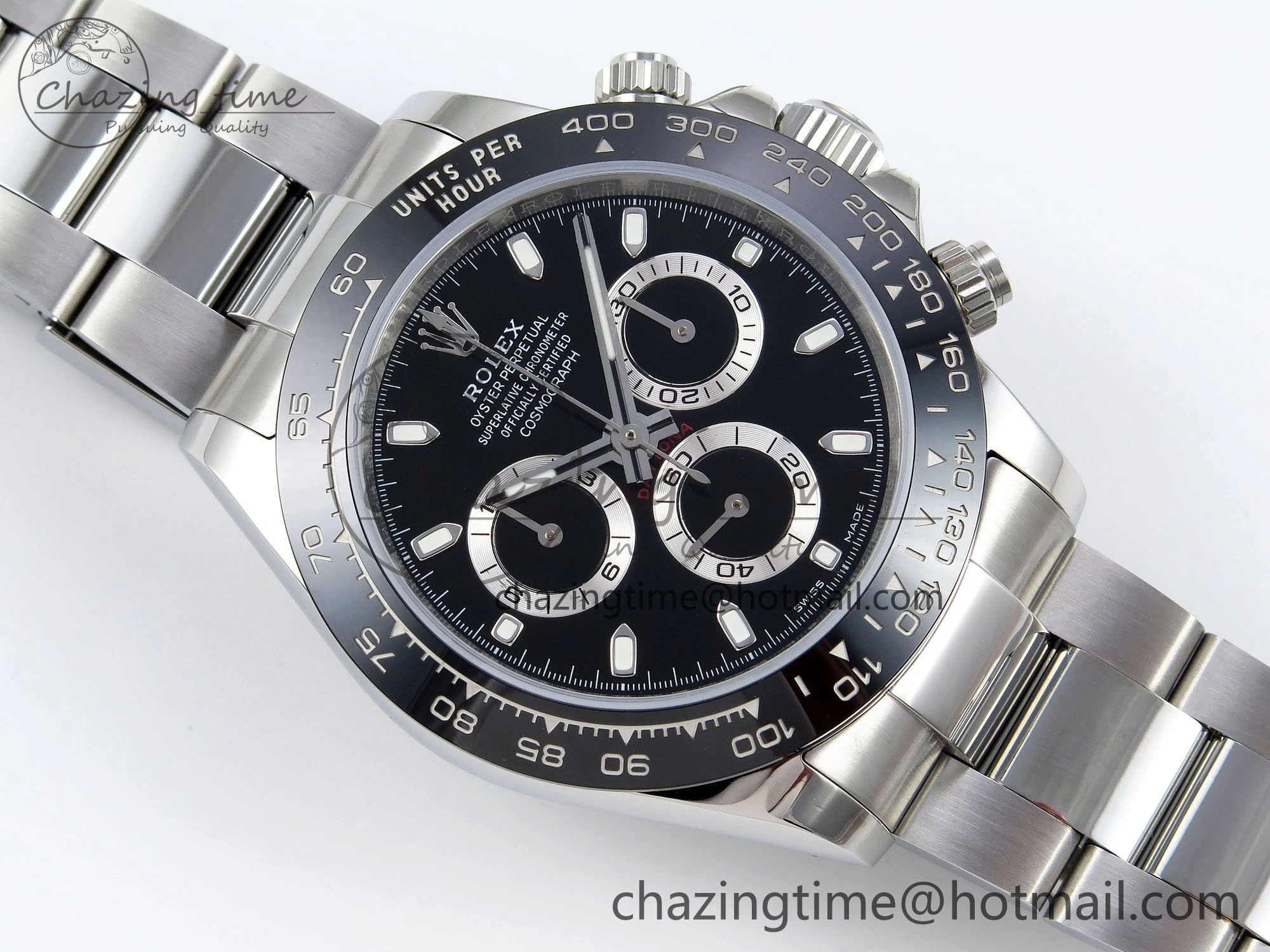 Upgraded Daytona 116500 VRF 1:1 Best Edition Black Dial on SS Bracelet A7750 V 1645