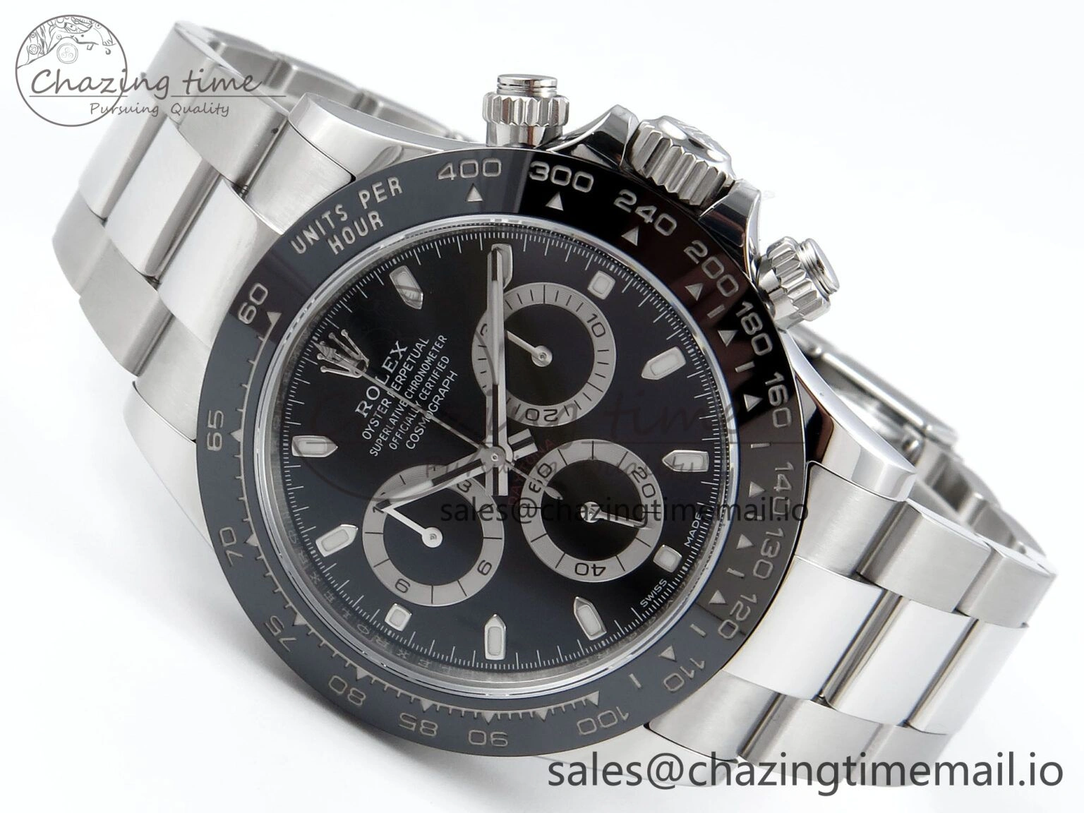 Daytona 116500 VSF 1:1 Best Edition Black Dial Steel 904L on SS Bracelet DD BestValue 748