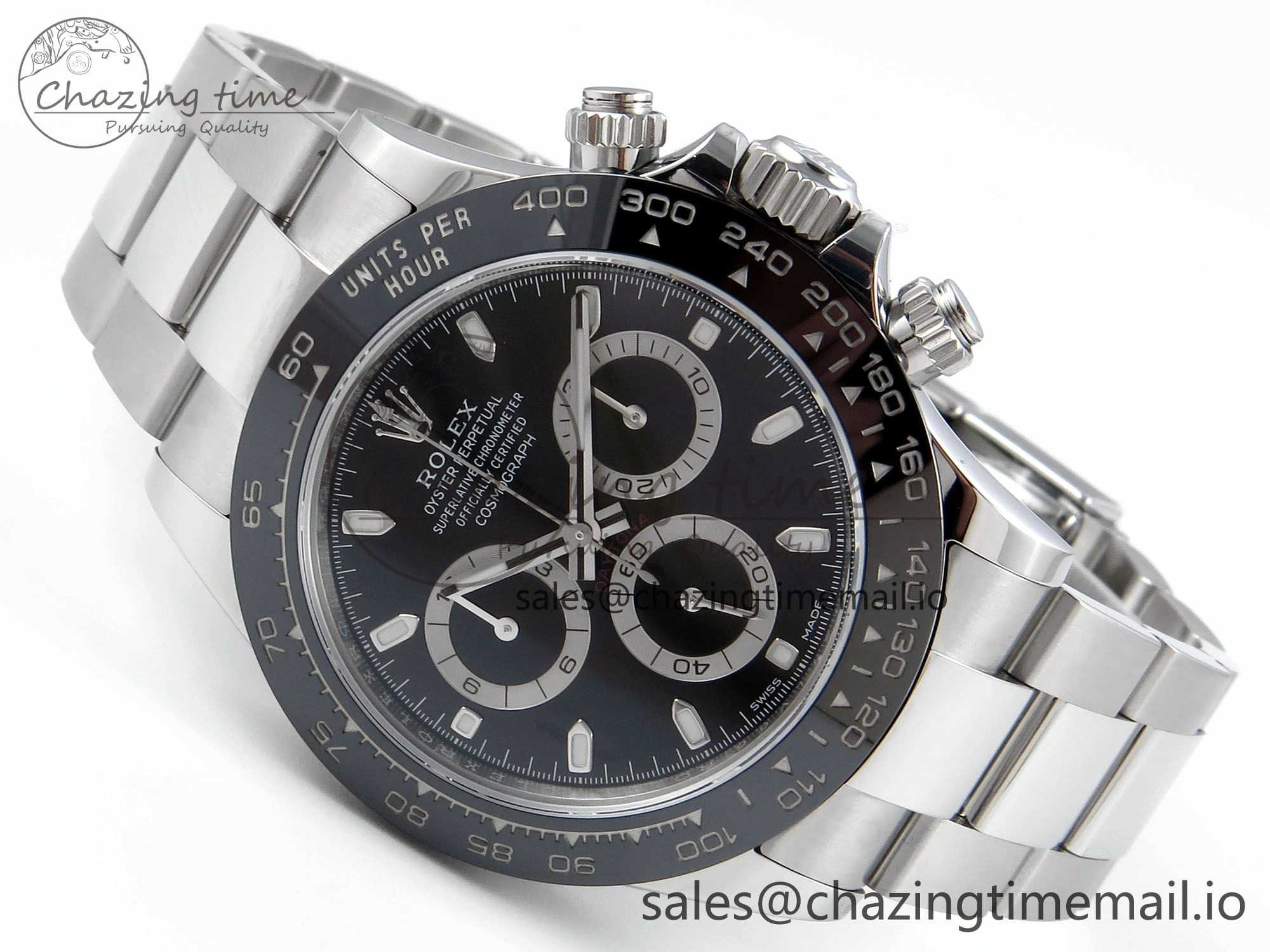Daytona 116500 VSF 1:1 Best Edition Black Dial Steel 904L on SS Bracelet DD BestValue 748