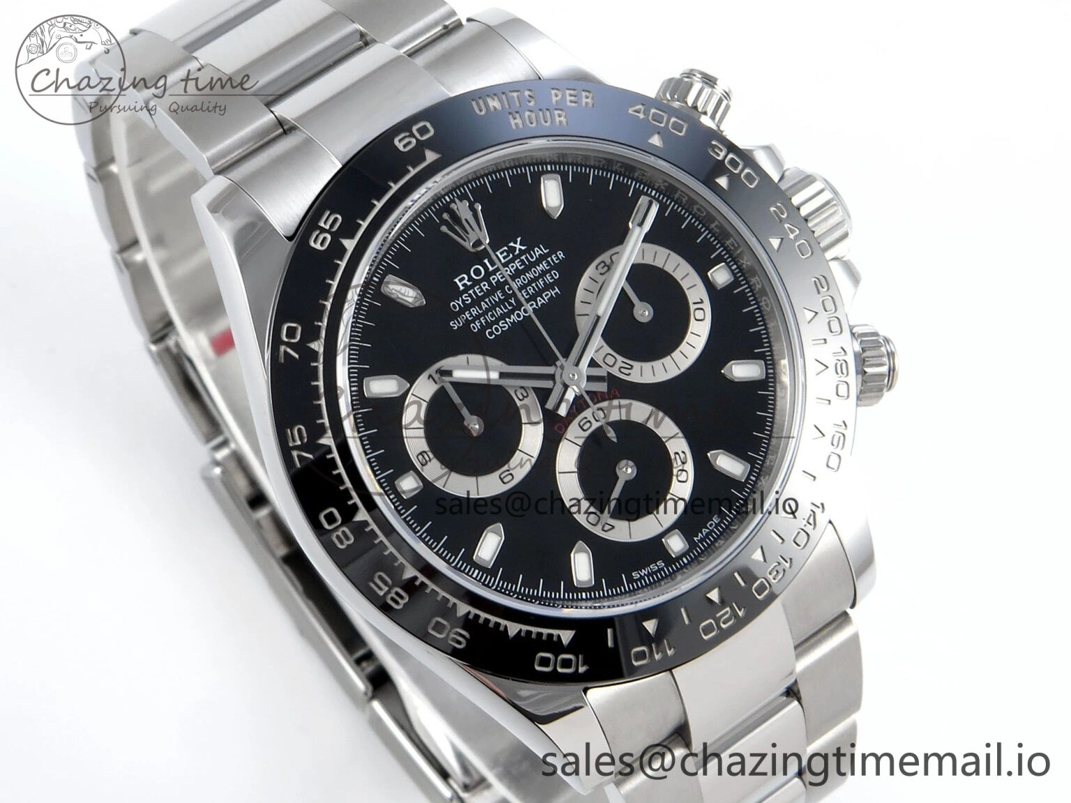 Daytona 116500 VSF 1:1 Best Edition Black Dial Steel 904L on SS Bracelet DD BestValue 748