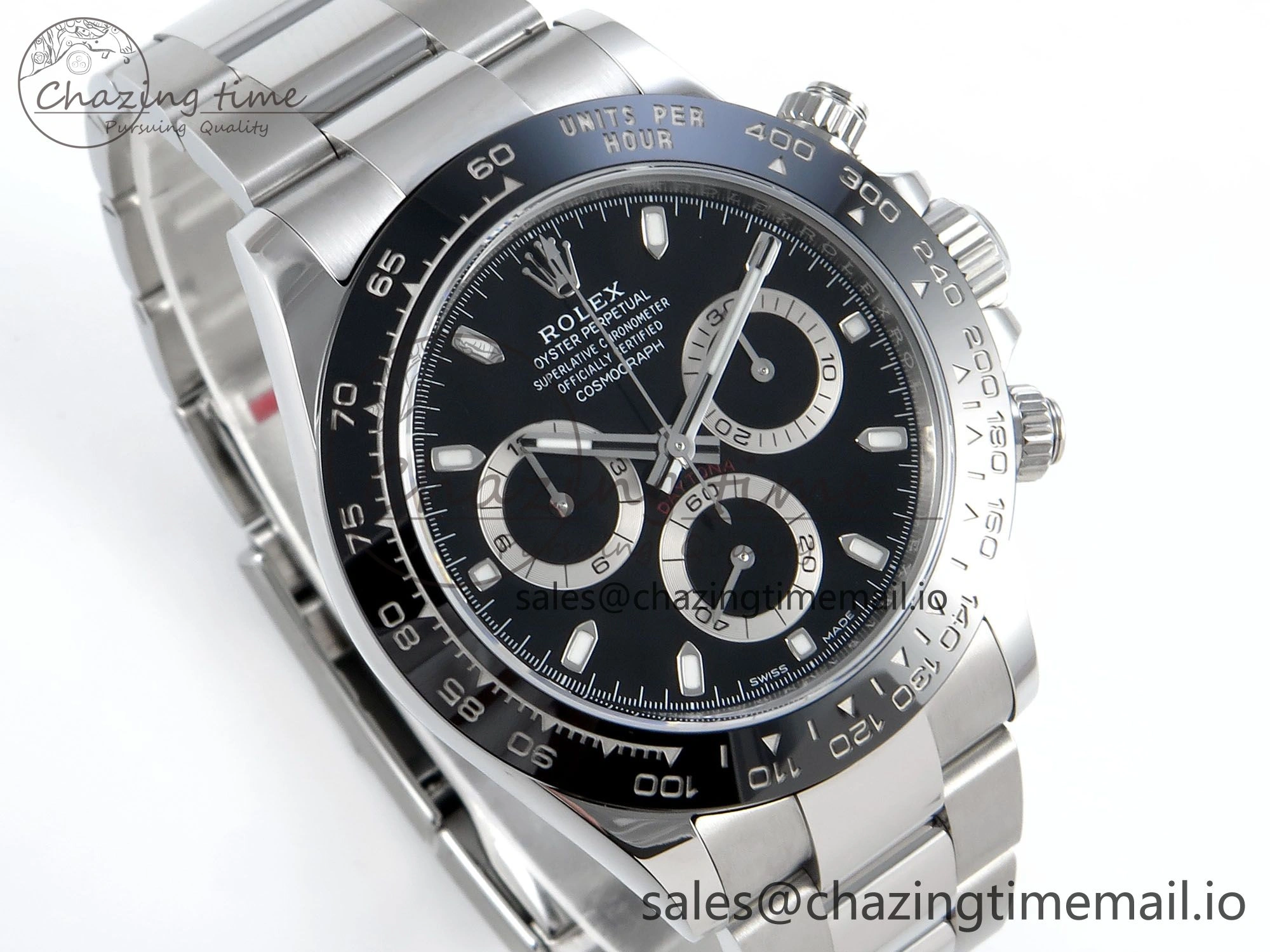 Daytona 116500 VSF 1:1 Best Edition Black Dial Steel 904L on SS Bracelet DD BestValue 748