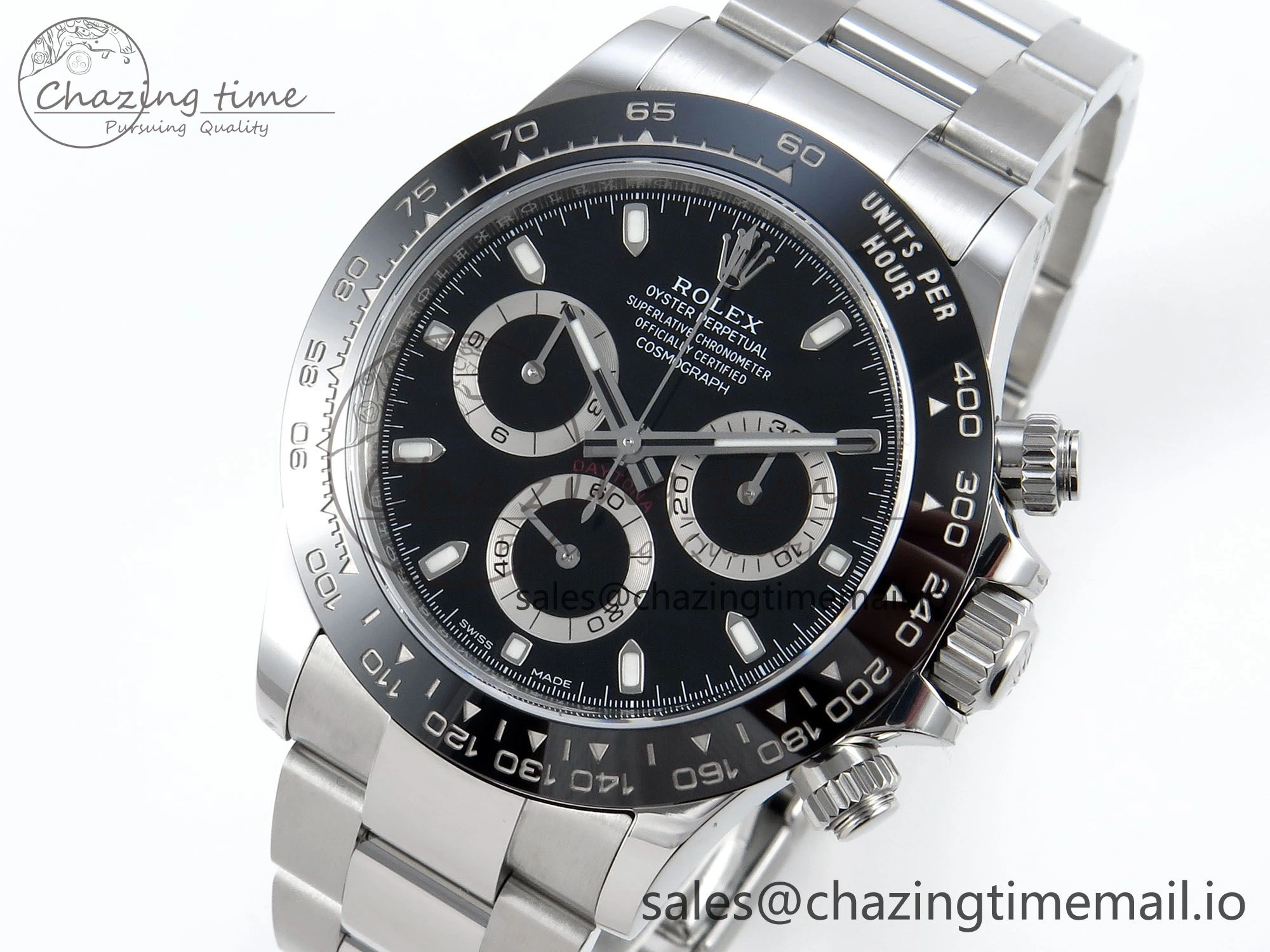 Daytona 116500 VSF 1:1 Best Edition Black Dial Steel 904L on SS Bracelet DD BestValue 748