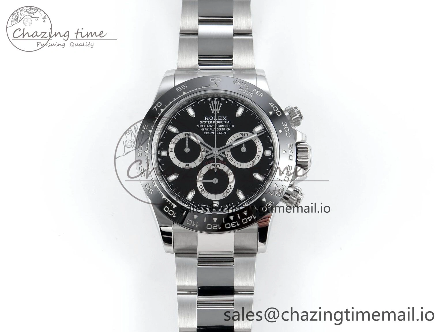 Daytona 116500 VSF 1:1 Best Edition Black Dial Steel 904L on SS Bracelet DD BestValue 748