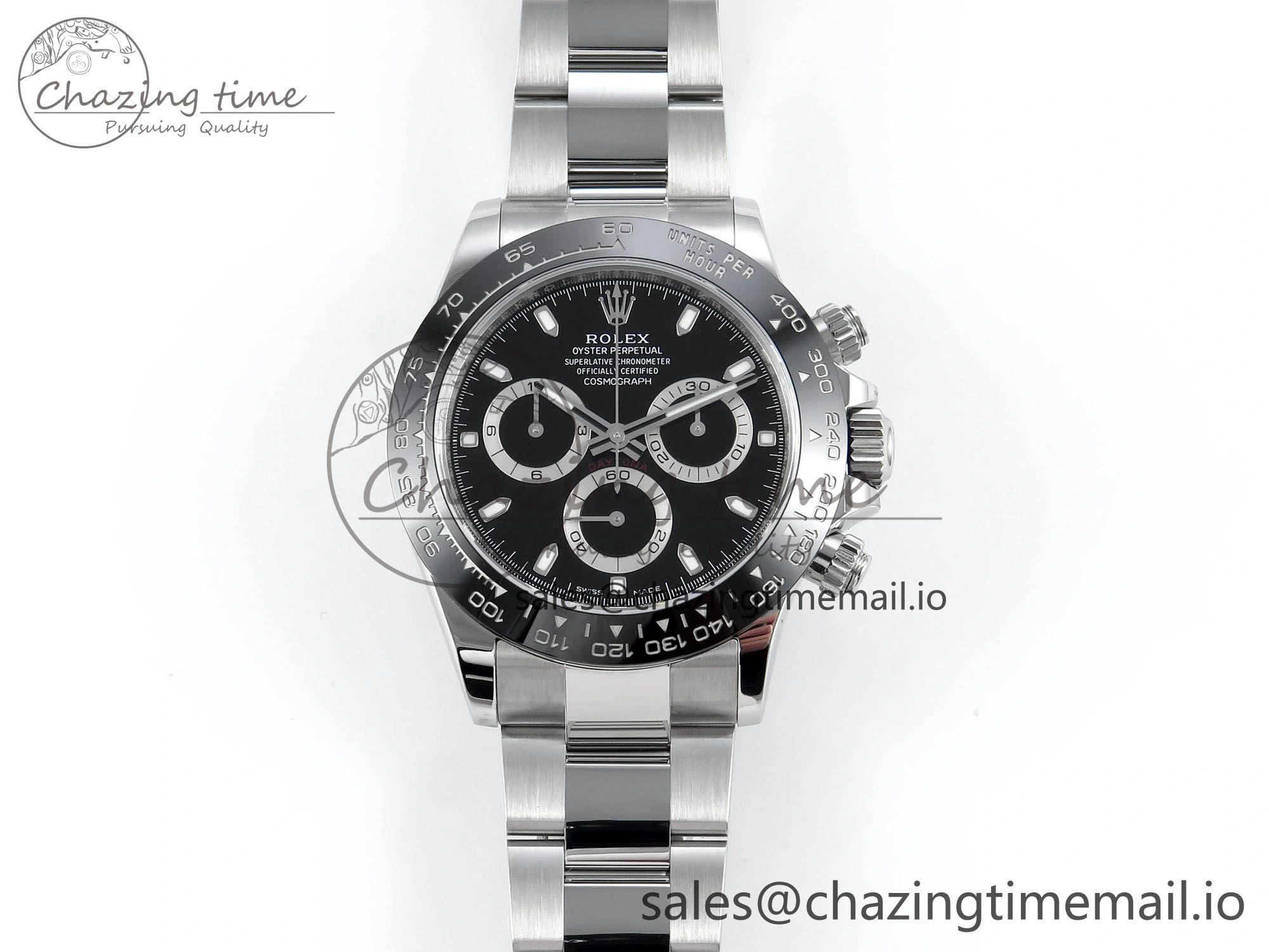 Daytona 116500 VSF 1:1 Best Edition Black Dial Steel 904L on SS Bracelet DD BestValue 748