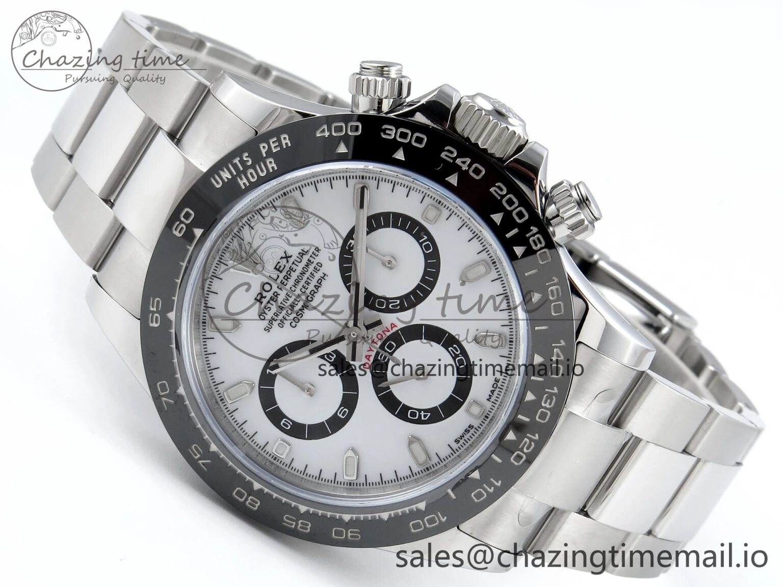 Unisex Daytona 116500 VSF 1:1 Best Edition White Dial Steel 904L on SS Bracelet DD 749