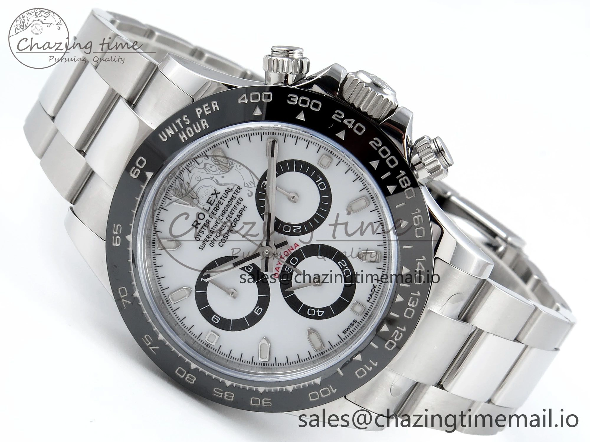 Unisex Daytona 116500 VSF 1:1 Best Edition White Dial Steel 904L on SS Bracelet DD 749