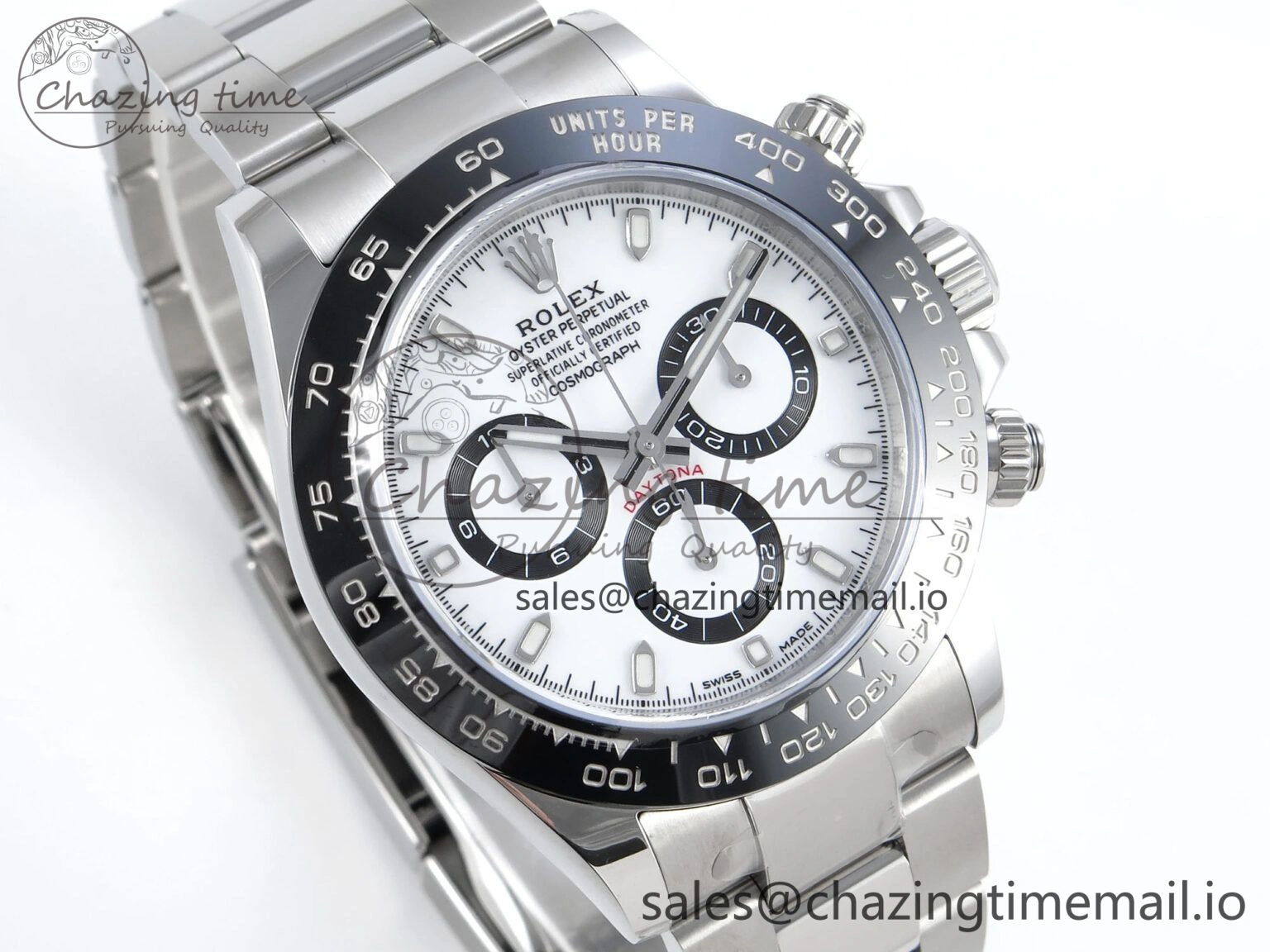 Unisex Daytona 116500 VSF 1:1 Best Edition White Dial Steel 904L on SS Bracelet DD 749