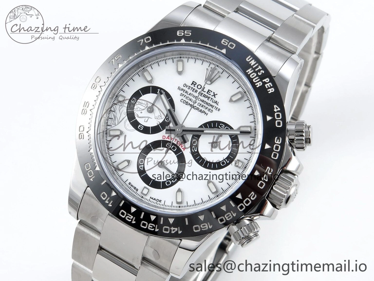 Unisex Daytona 116500 VSF 1:1 Best Edition White Dial Steel 904L on SS Bracelet DD 749