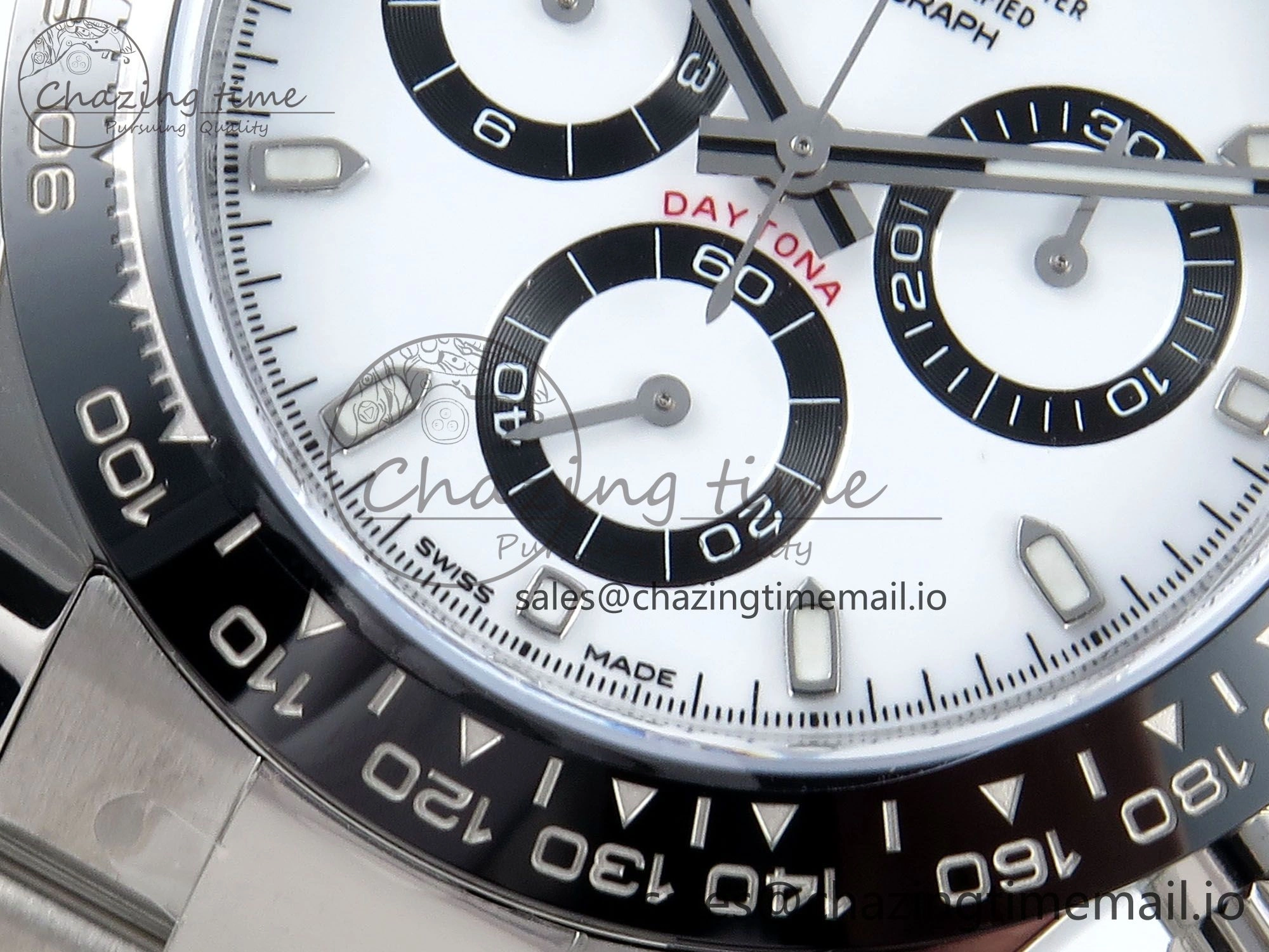 Unisex Daytona 116500 VSF 1:1 Best Edition White Dial Steel 904L on SS Bracelet DD 749
