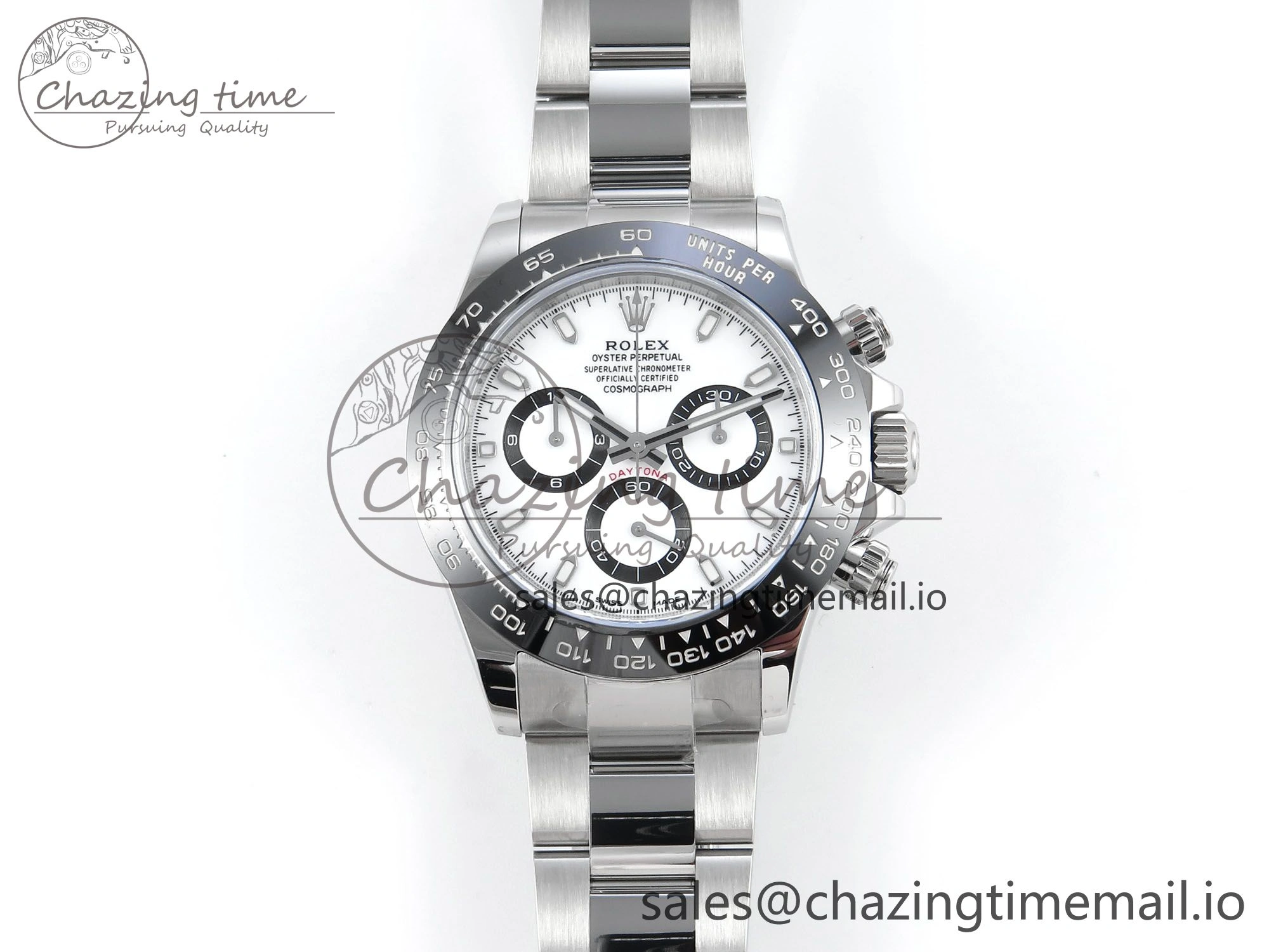 Unisex Daytona 116500 VSF 1:1 Best Edition White Dial Steel 904L on SS Bracelet DD 749