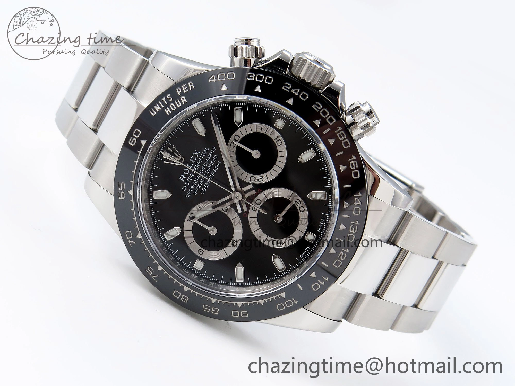 Daytona 116500 ZF 1:1 Best Edition 904L SS Case and Bracelet Black Dial SH Lightweight 1679