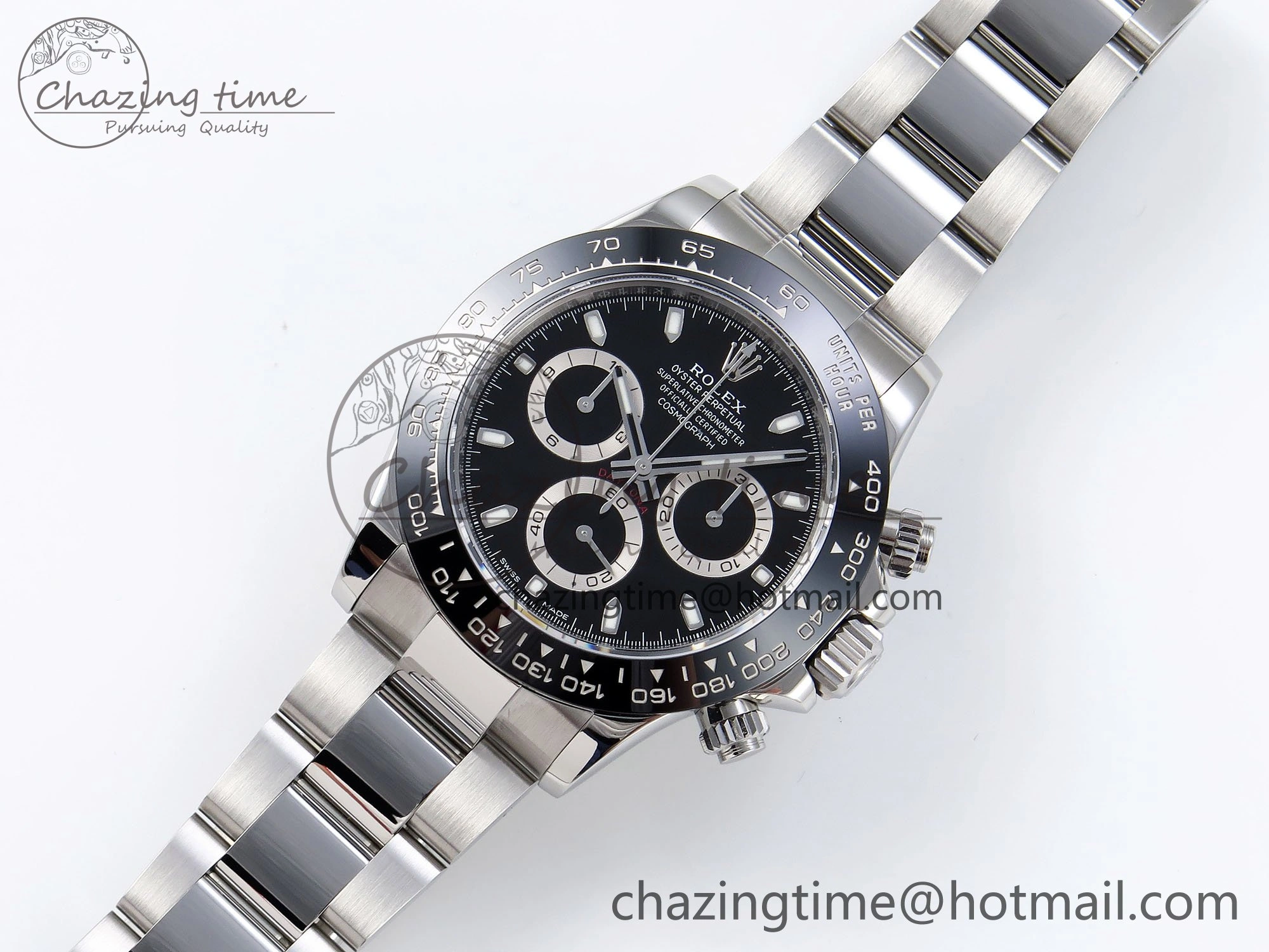 Daytona 116500 ZF 1:1 Best Edition 904L SS Case and Bracelet Black Dial SH Lightweight 1679