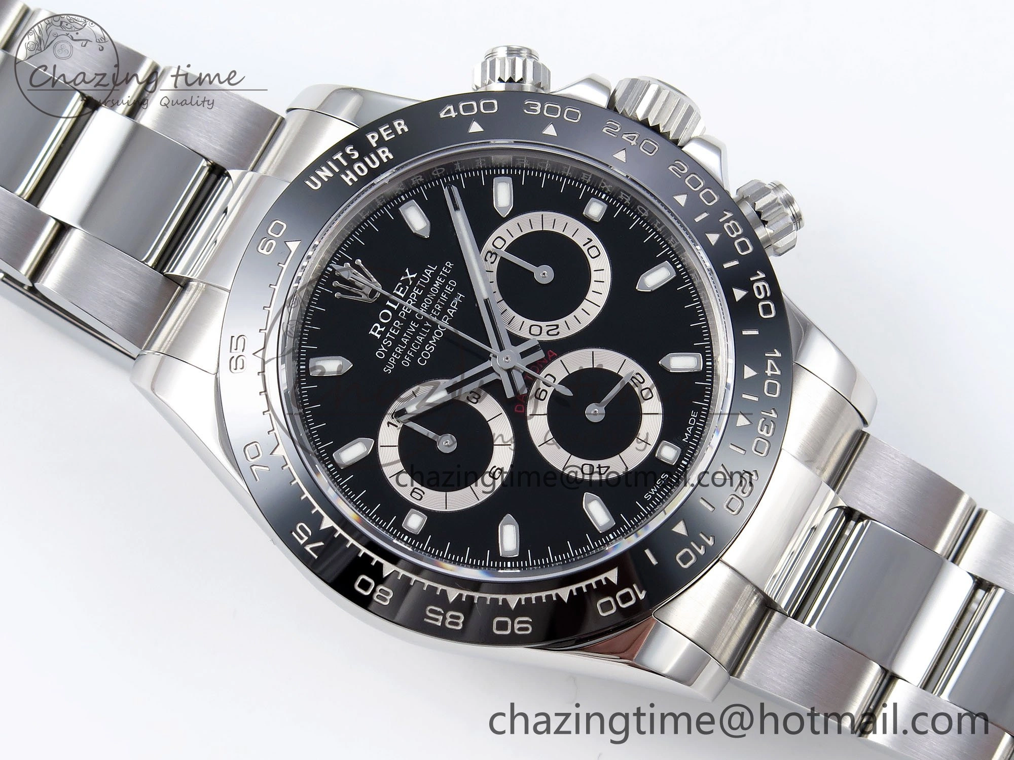 Daytona 116500 ZF 1:1 Best Edition 904L SS Case and Bracelet Black Dial SH Lightweight 1679