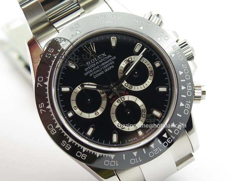 Daytona 116500LN BP Maker Best Edition Black Dial On SS Bracelet A7750 V Durable 3954