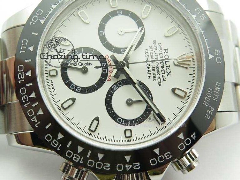 Daytona 116500LN BP Maker Best Edition White Dial On SS Bracelet A7750 V TechFriendly 3947