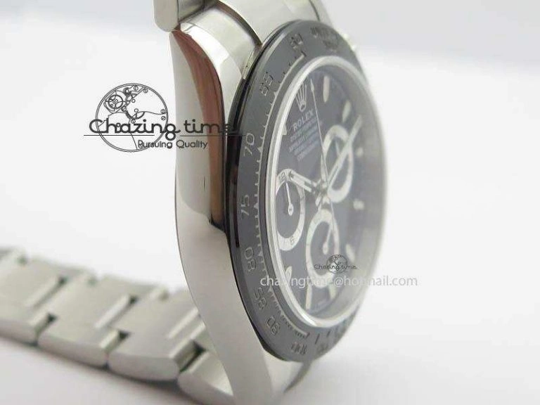 RelaxedFit Daytona 116500LN JF 1:1 Best Edition Black Dial On SS Bracelet A4130 (Same Thickness As Genuine) V 3701
