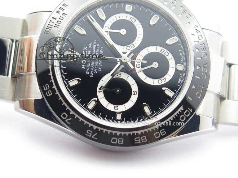 RelaxedFit Daytona 116500LN JF 1:1 Best Edition Black Dial On SS Bracelet A4130 (Same Thickness As Genuine) V 3701