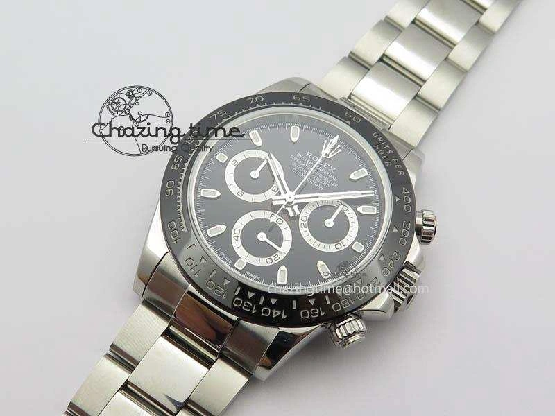 RelaxedFit Daytona 116500LN JF 1:1 Best Edition Black Dial On SS Bracelet A4130 (Same Thickness As Genuine) V 3701