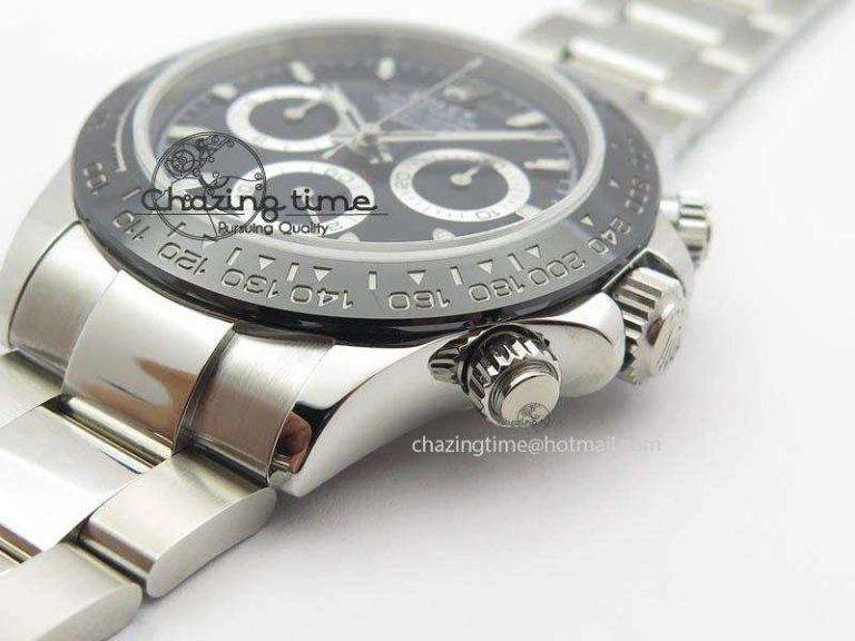 RelaxedFit Daytona 116500LN JF 1:1 Best Edition Black Dial On SS Bracelet A4130 (Same Thickness As Genuine) V 3701