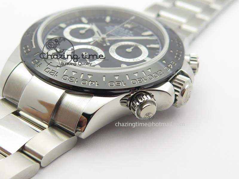RelaxedFit Daytona 116500LN JF 1:1 Best Edition Black Dial On SS Bracelet A4130 (Same Thickness As Genuine) V 3701