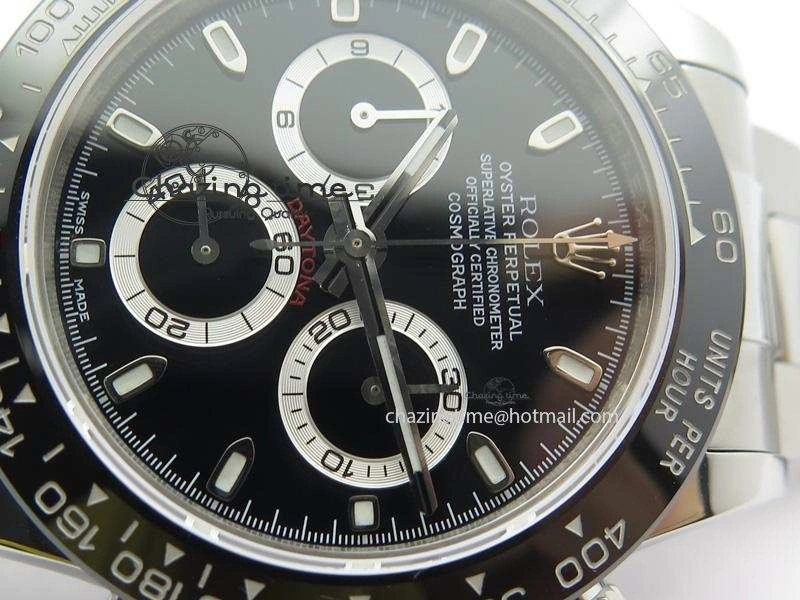 Daytona 116500LN JF Best Edition Black Dial On SS Bracelet A23J (Same Thickness As Genuine) OdorResistant 3956