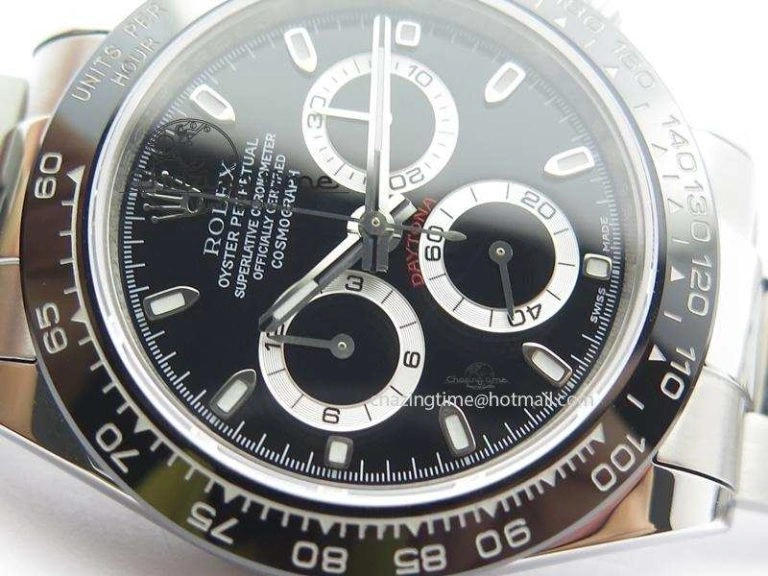 Daytona 116500LN JF Best Edition Black Dial On SS Bracelet A23J (Same Thickness As Genuine) OdorResistant 3956