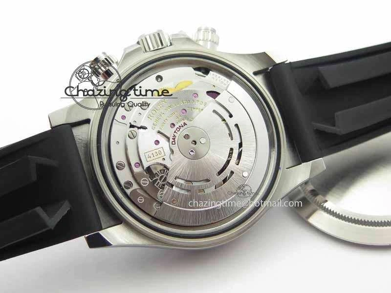 TechFriendly Daytona 116500LN JH Best Edition Black Dial On Rubber Strap A4130 (Free XS rubber strap) 3647